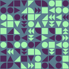 Abstract Geometric Pattern generative computational art illustration