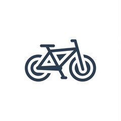 Bicycle, bike solid flat icon. vector illustration