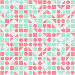 Abstract Geometric Pattern generative computational art illustration