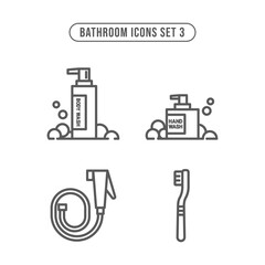 Bathroom Icons Set 3