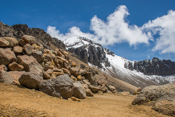 Landscapes towards the mountain