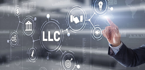 LLC. Limited Liability Company. Business Technology Internet