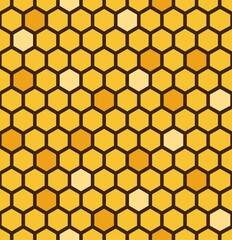 Seamless Honeycomb Pattern background. Vector background. Wrapping paper.