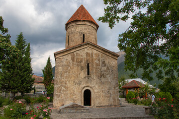 Fototapeta na wymiar Church of Saint Elishe in Kish village of Sheki city in Azerbaijan. Early Christianity in the Caucasus