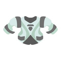 Shoulder pads. Hockey equipment. Sport. Isolated element on a white background. Vector illustration. Eps 10.