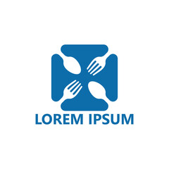 Eat logo template design vector