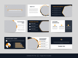 Corporate agency profile presentation template