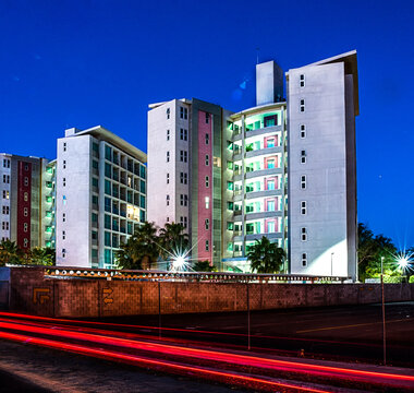 Culiac&aacute;n Sinaloa Mexico modern city with buildings on the banks of the tamazula river