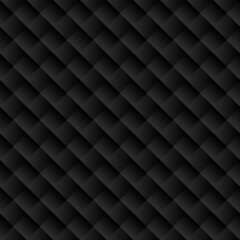black geometrical background, seamless pattern