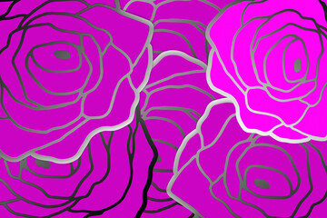 Obraz na płótnie Canvas Pink roses abstract
