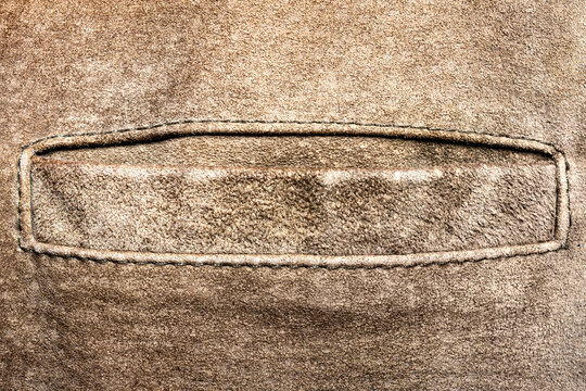 Brown Colored Suede Material Texture.