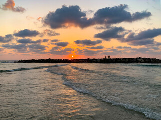 Sunset on the Mediterranean Sea