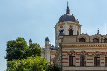Fototapeta na wymiar Saint Spyridon the New Church in city of Bucharest, Romania