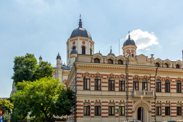 Fototapeta na wymiar Saint Spyridon the New Church in city of Bucharest, Romania