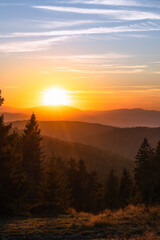Fototapeta Gorce zachód słońca, obraz