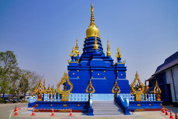 Suea Ten Temple, Blue Temple Chiang Rai, Thailand - obrazy, fototapety, plakaty