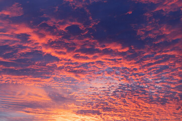 A beautiful sky during sunrise.