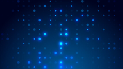 Abstract dot white blue pattern gradient texture technology background.