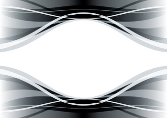 黒の曲線のフレーム