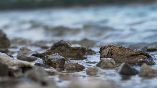waves on the beach