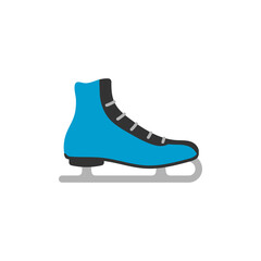 Ice skate icon design template isolated illustration
