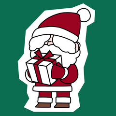 クリスマス素材_かわいいサンタさん