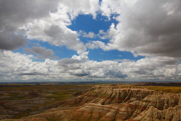 Fototapeta na wymiar Panorama Point Area, Badlands National Park, South Dakota