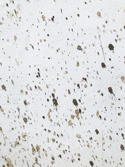 white wall is splashed with cement. texture background