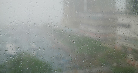 Rain drop on the window