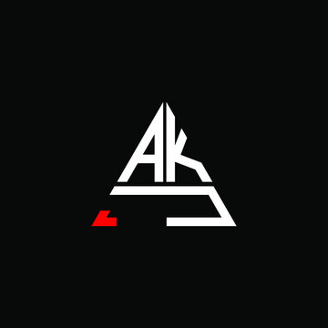 AKJ letter logo creative design. AKJ unique design
