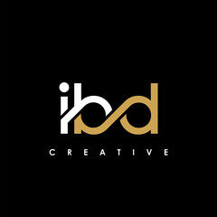 IBD Letter Initial Logo Design Template Vector Illustration