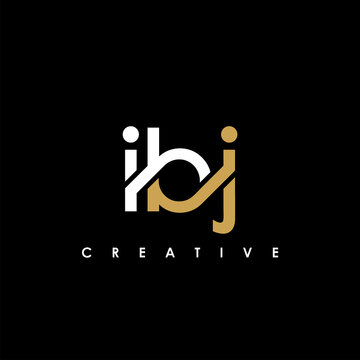IBJ Letter Initial Logo Design Template Vector Illustration