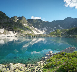 Beautiful summer landscape of Caucasus mountain