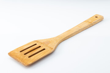 wooden spoon isolated on white background