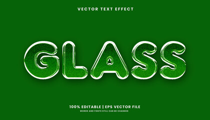 Glass editable text shine style 