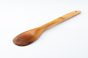 wooden spoon isolated on white background