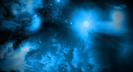 Fototapeta na wymiar abstract colorful cosmos nebula star stars background bg wallpaper art