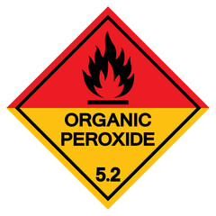 Organic Peroxide Symbol Sign ,Vector Illustration, Isolate On White Background Label .EPS10