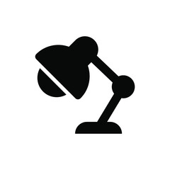 Desk lamp icon vector graphic