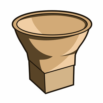 bakul is a traditional rice bowl made from bamboo from asia vector design 