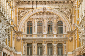 Fototapeta premium The facade of the historic Odessa Passage complex in Odessa, Ukraine