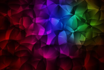 Dark Multicolor vector abstract mosaic backdrop.