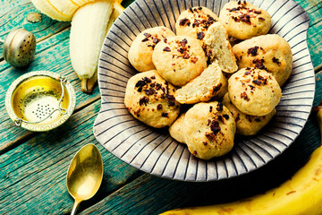 Tasty banana pastry.