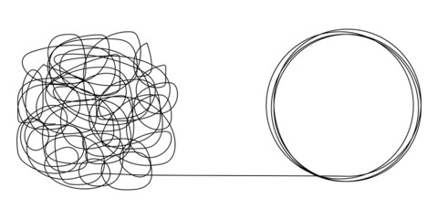 Tangled and unraveled tangles, problem solving process