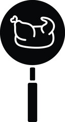 Chicken icon design graphic vector illustration