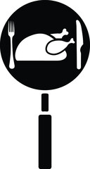 Chicken icon design graphic vector illustration