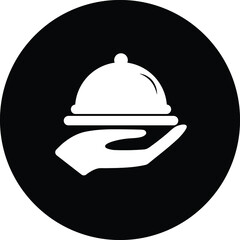 Food serving icon design graphic vector illustration