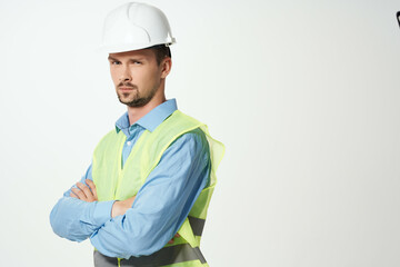 male builders Professional Job light background