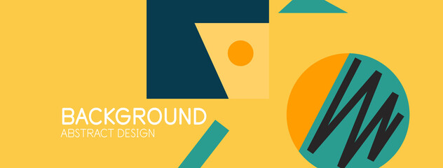 Abstract background with blocks, lines, geometric shapes. Techno or business concept for wallpaper, banner, background, landing page