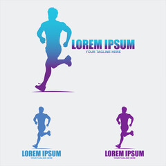 Running Logo Template Design